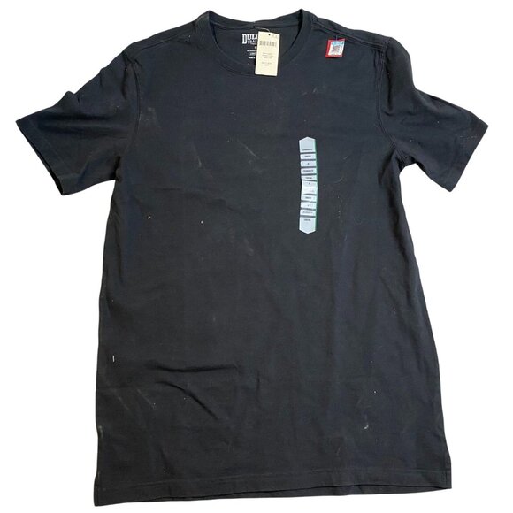 Duluth Mens Longtail T-Shirt Medium Standard Fit Black Short Sleeve - Picture 1 of 12
